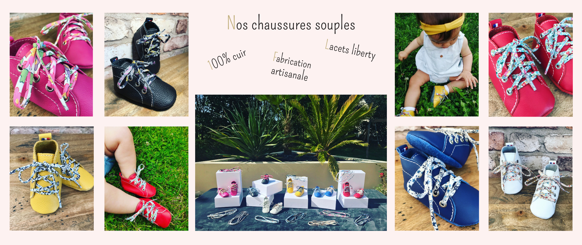 Nos chaussures souples 100% cuir